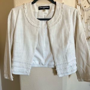 Karl Lagerfeld open front jacket